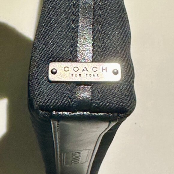 COACH Vintage Y2K Mercer Demi Gunmetal Jet Black Nylon Convertible Purse 7407 - Picture 5 of 16